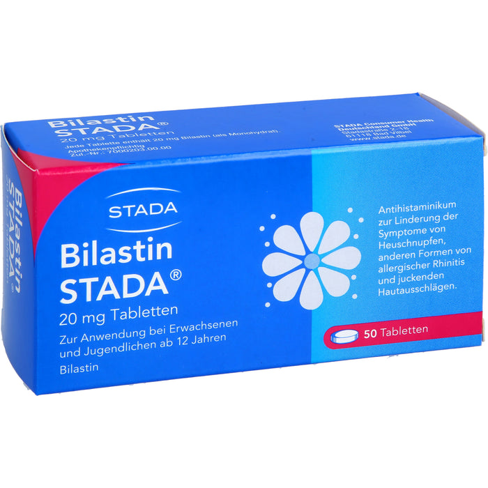 STADA Bilastin 20 mg Tabletten, 50 pc Tablettes