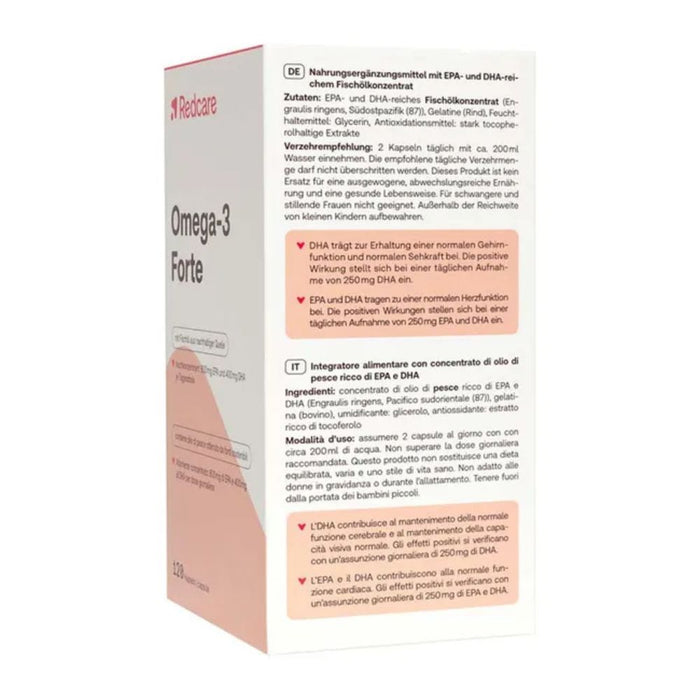 Redcare Omega-3 Forte Kapseln, 120 pc Capsules