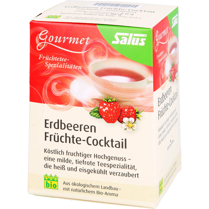 Salus Gourmet Tee Erdbeeren Früchtecocktail, 15 pc Sac filtrant