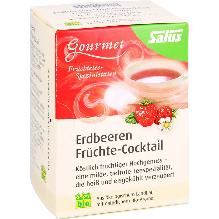 Salus Gourmet Tee Erdbeeren Früchtecocktail, 15 pc Sac filtrant