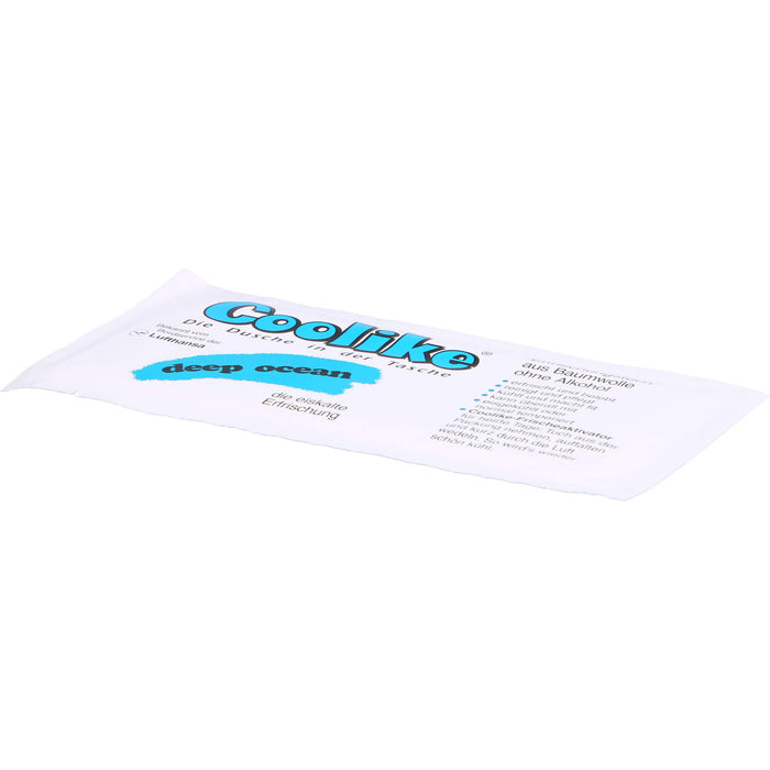 Coolike Erfrischungstuch aus Baumwolle Duftnote deep ocean, 5 pc Tissus