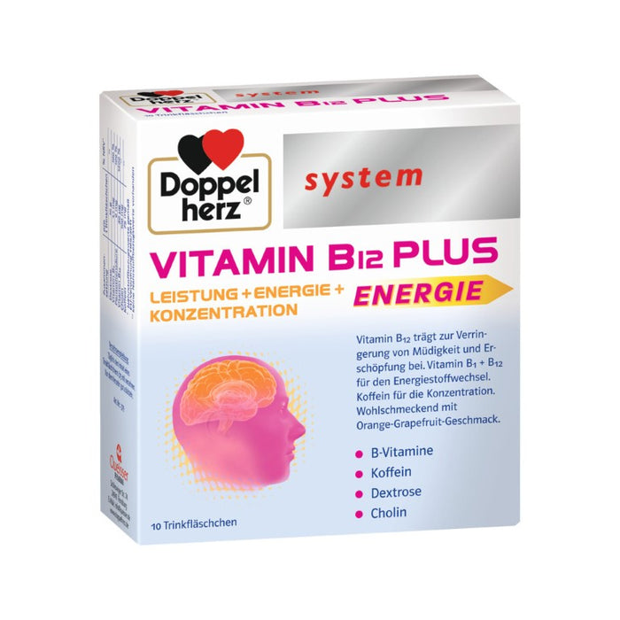Doppelherz Vitamin B12 Plus system, 10 pc Ampoules