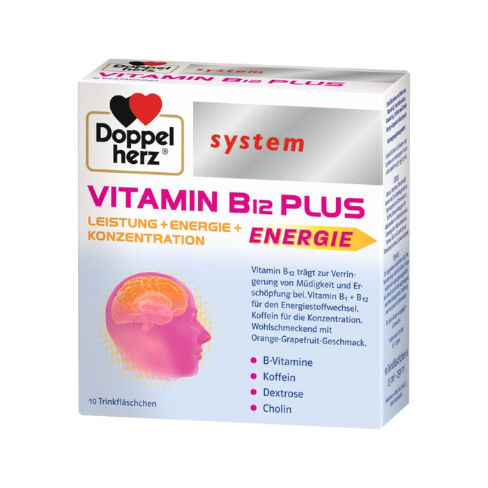 Doppelherz Vitamin B12 Plus system, 10 pc Ampoules