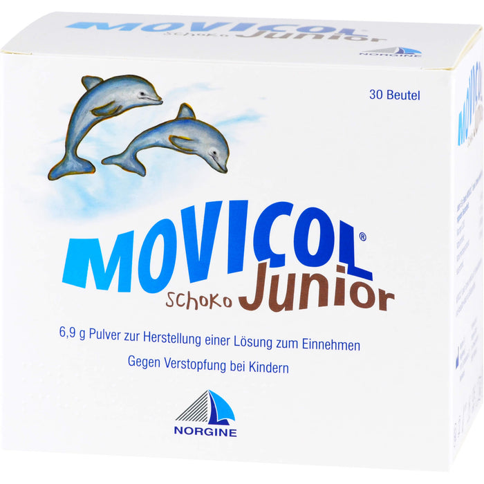 MOVICOL  Junior Schoko 6,9 g Pulver zur Herstellung einer Lösung zum Einnehmen, 30 pc Sachets
