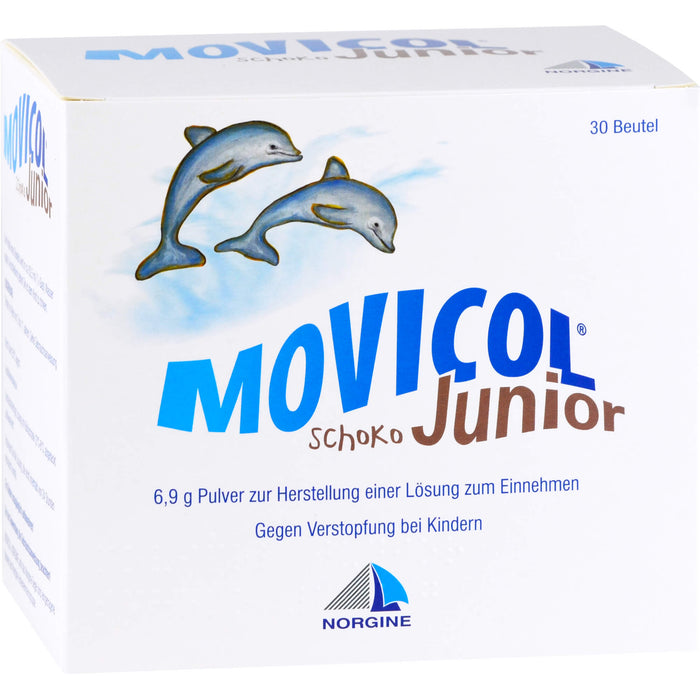 MOVICOL  Junior Schoko 6,9 g Pulver zur Herstellung einer Lösung zum Einnehmen, 30 pc Sachets