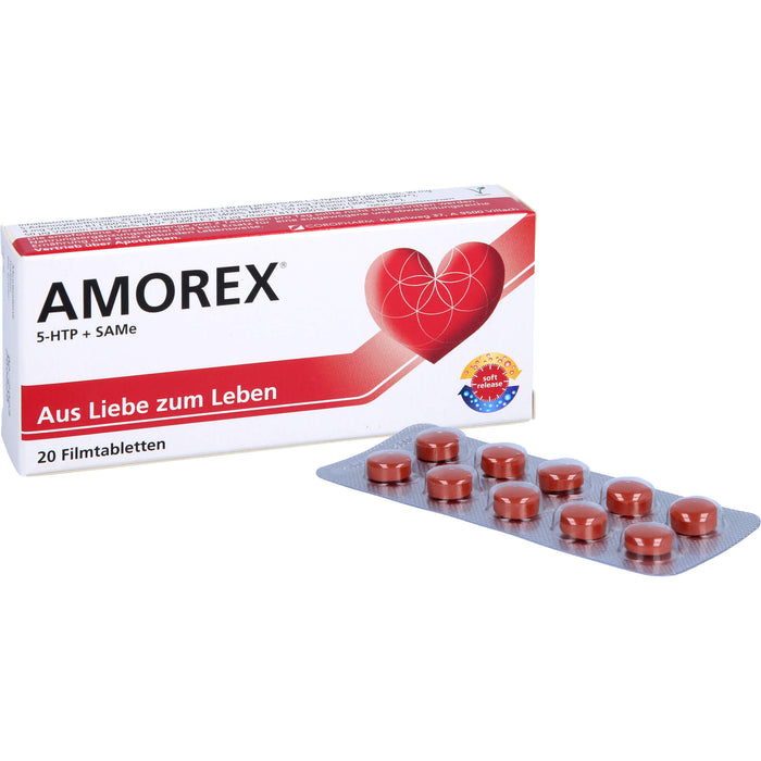 AMOREX Filmtabletten bei Liebeskummer und Trennung, 20 St. Tabletten