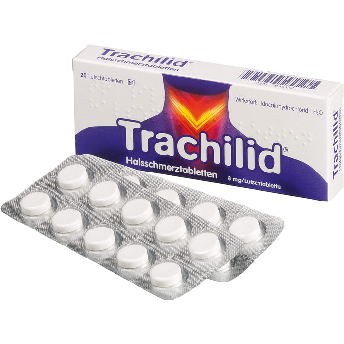 Trachilid  Halsschmerztabletten, 8 mg/Lutschtablette, 20 pcs. Tablets