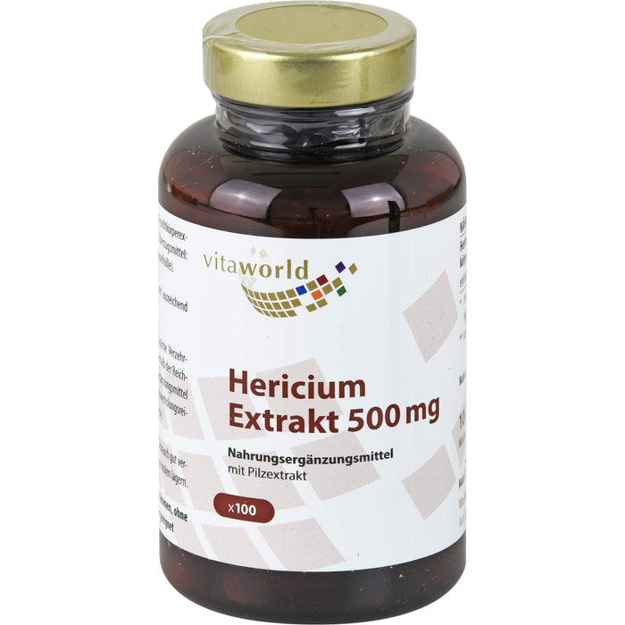Vitaworld Hericium Extrakt 500 mg Kapseln, 100 St. Kapseln