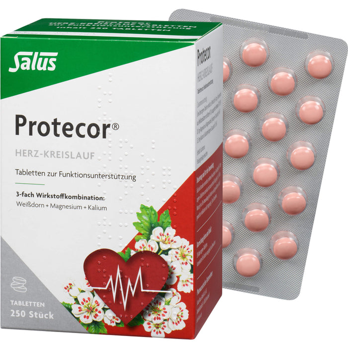 Salus Protecor Herz-Kreislauf Tabletten zur Funktionsunterstützung, 250 pc Tablettes