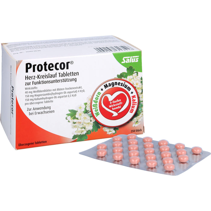 Salus Protecor Herz-Kreislauf Tabletten zur Funktionsunterstützung, 250 pc Tablettes