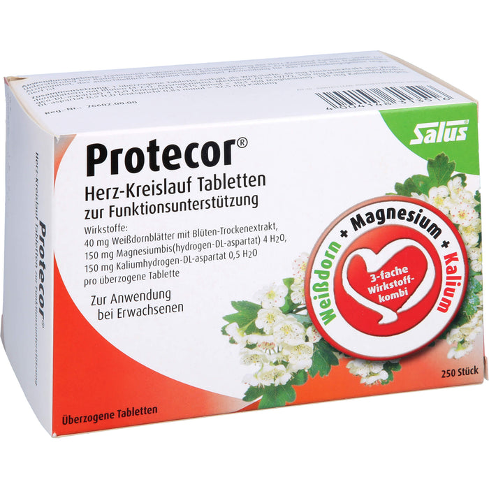 Salus Protecor Herz-Kreislauf Tabletten zur Funktionsunterstützung, 250 pc Tablettes
