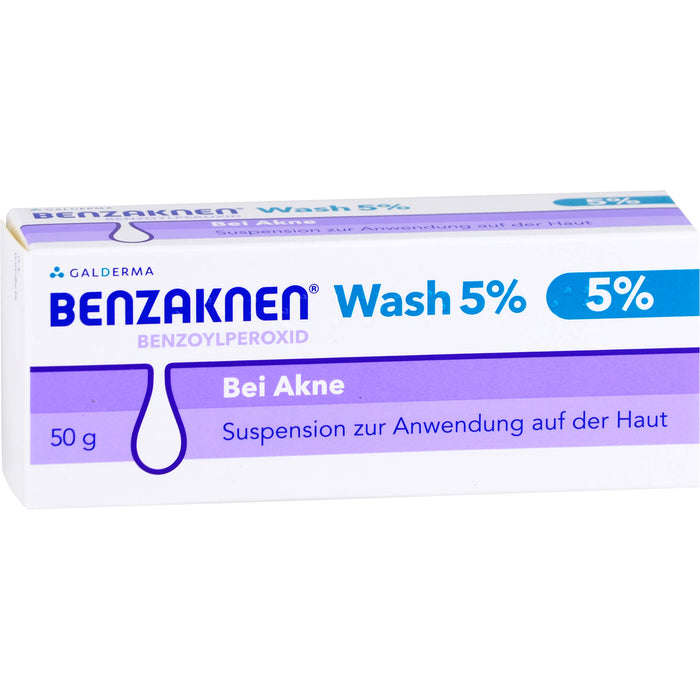 BENZAKNEN Wash 5 % Suspension bei Akne, 50 g Lösung