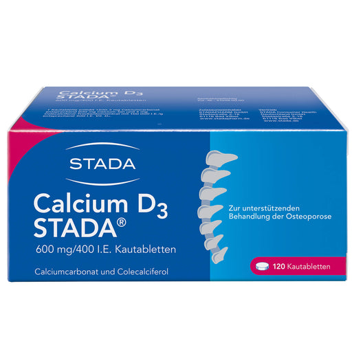 Calcium D3 STADA  600 mg/400 I.E. Kautabletten, 120 St. Tabletten