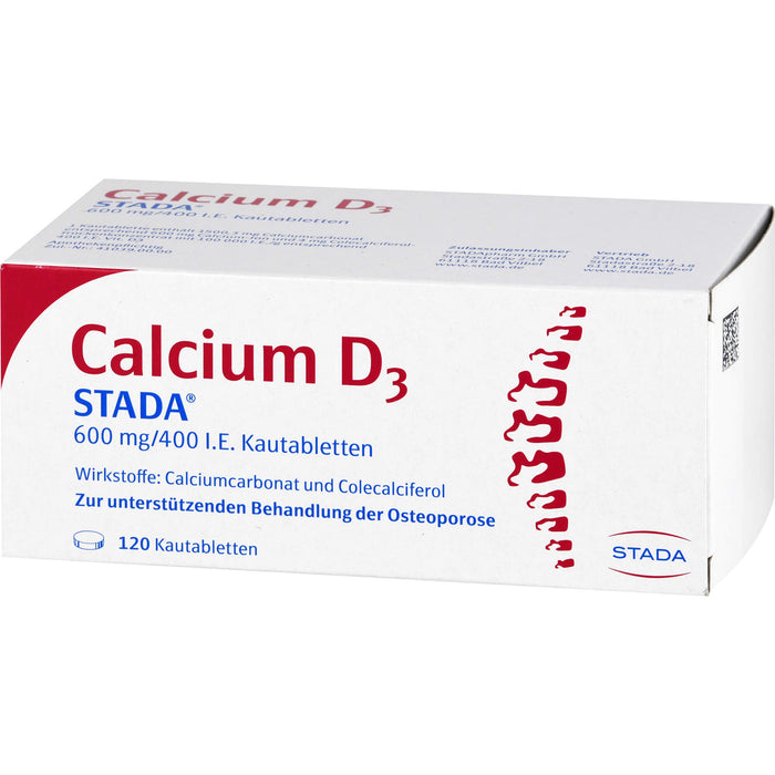 Calcium D3 STADA  600 mg/400 I.E. Kautabletten, 120 St. Tabletten