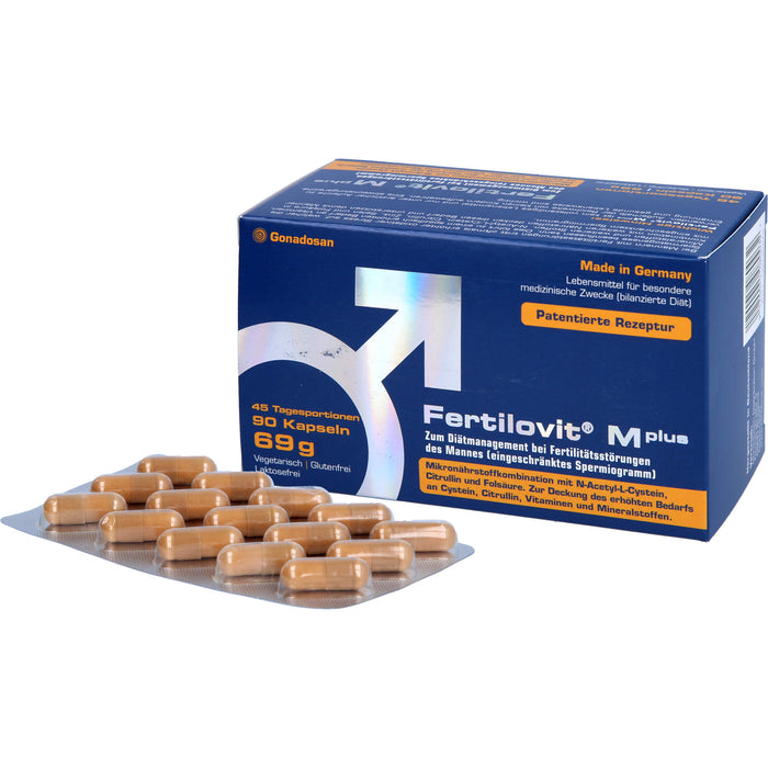 Fertilovit M Plus Kapseln bei Fertilitätsstörungen des Mannes, 90 pcs. Capsules