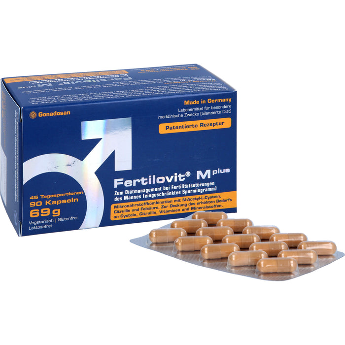 Fertilovit M Plus Kapseln bei Fertilitätsstörungen des Mannes, 90 St. Kapseln