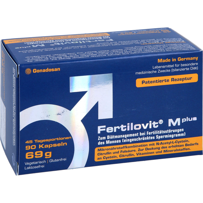 Fertilovit M Plus Kapseln bei Fertilitätsstörungen des Mannes, 90 pcs. Capsules