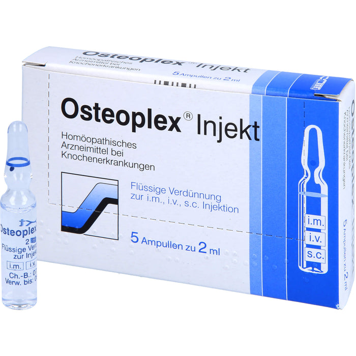 Osteoplex Injekt flüssige Verdünnung bei Knochenerkrankungen, 5 pc Ampoules