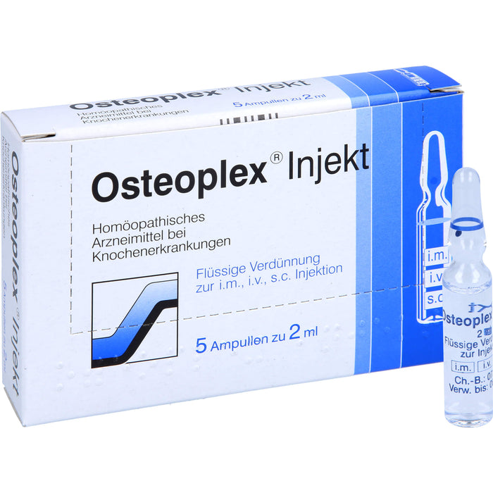 Osteoplex Injekt flüssige Verdünnung bei Knochenerkrankungen, 5 pc Ampoules