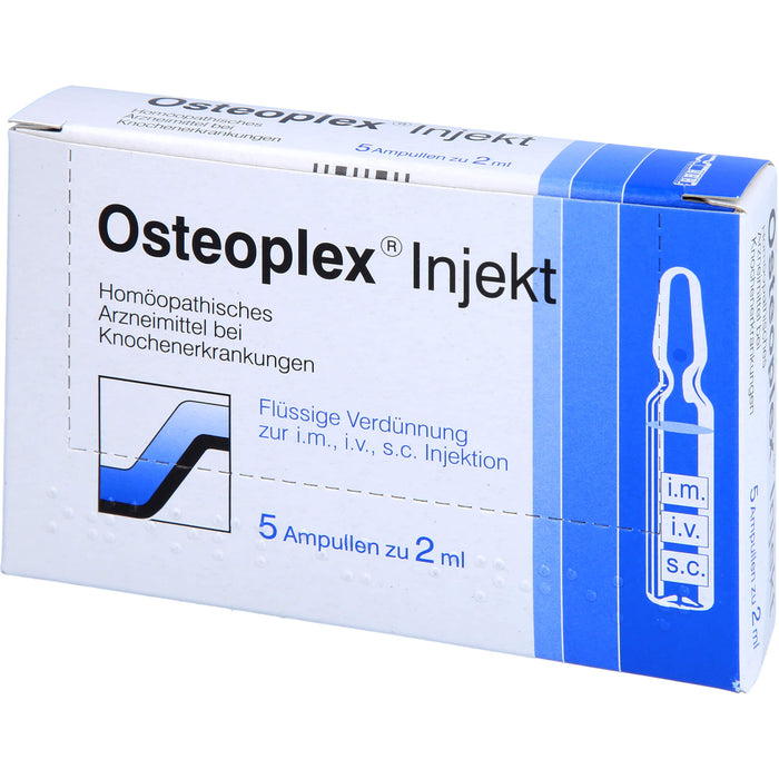 Osteoplex Injekt flüssige Verdünnung bei Knochenerkrankungen, 5 pc Ampoules