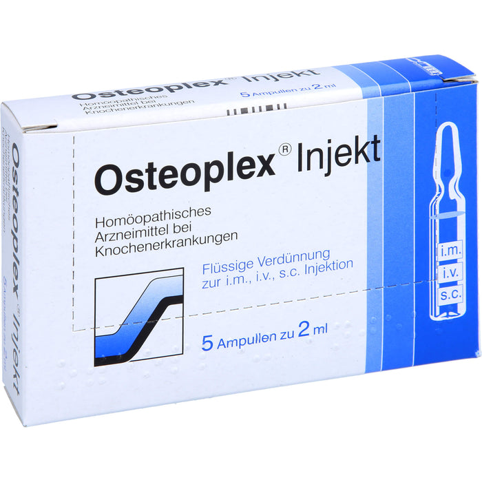 Osteoplex Injekt flüssige Verdünnung bei Knochenerkrankungen, 5 pc Ampoules