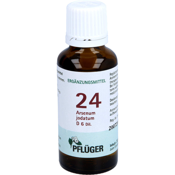 Pflüger Biochemie Nr.24 Arsenum jodatum D6 Dilution, 30 ml Solution