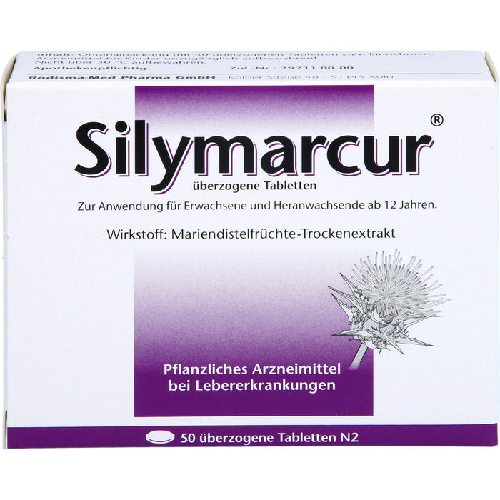 Silymarcur Tabletten bei Lebererkrankungen, 50 St. Tabletten