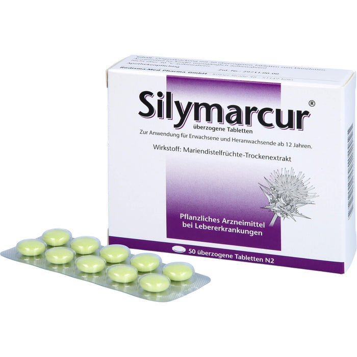 Silymarcur Tabletten bei Lebererkrankungen, 50 pcs. Tablets
