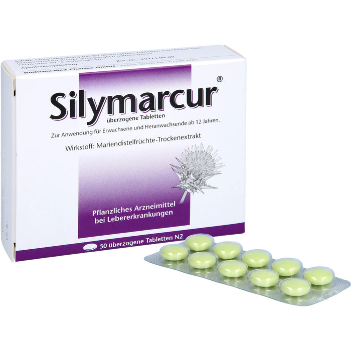Silymarcur Tabletten bei Lebererkrankungen, 50 pcs. Tablets