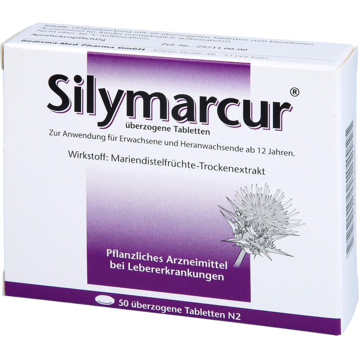 Silymarcur Tabletten bei Lebererkrankungen, 50 pcs. Tablets