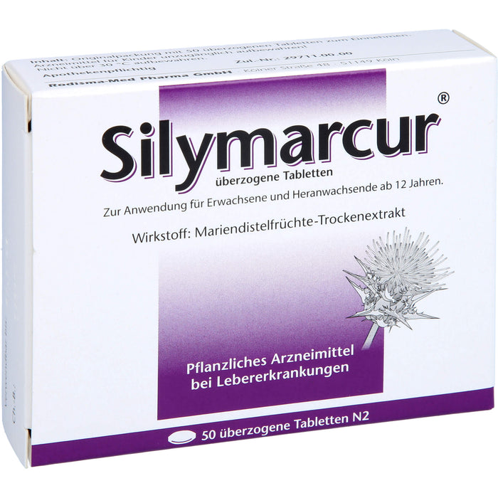 Silymarcur Tabletten bei Lebererkrankungen, 50 pcs. Tablets