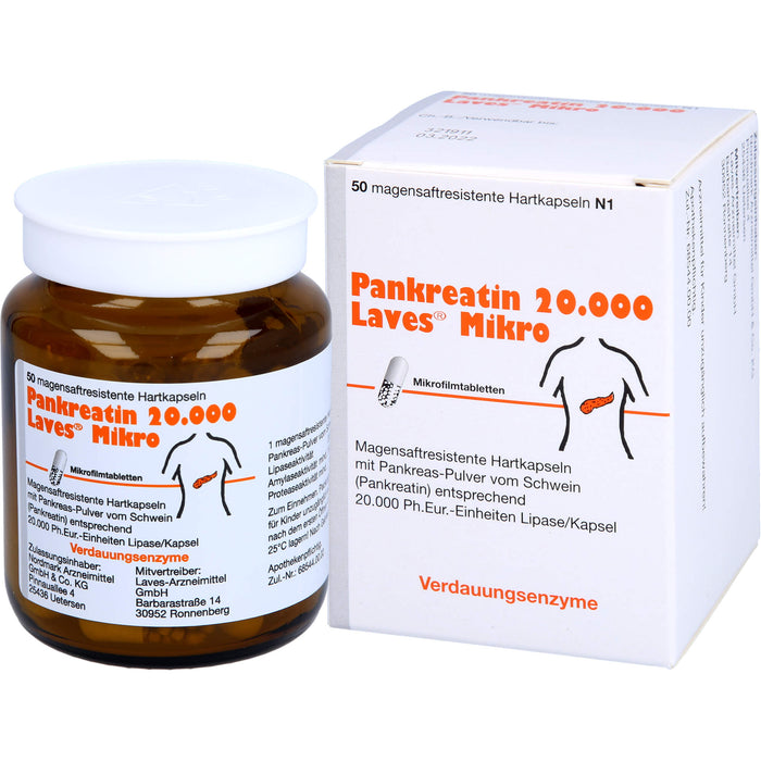 Laves Pankreatin 20.000 Hartkapseln, 50 St. Kapseln