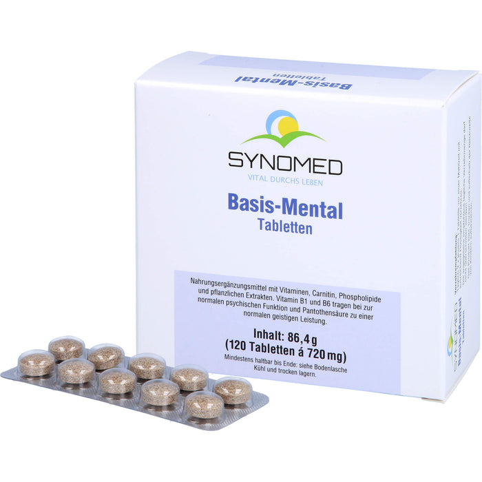 SYNOMED Basis-Mental Tabletten für  eine normale psychische Funktion, 120 pc Tablettes