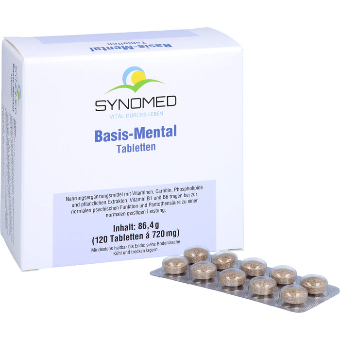SYNOMED Basis-Mental Tabletten für  eine normale psychische Funktion, 120 pc Tablettes