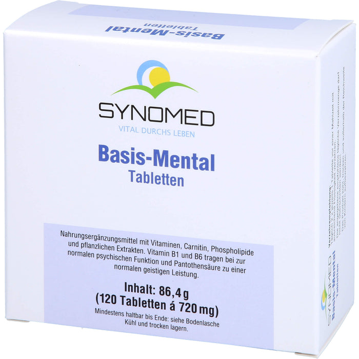 SYNOMED Basis-Mental Tabletten für  eine normale psychische Funktion, 120 pc Tablettes