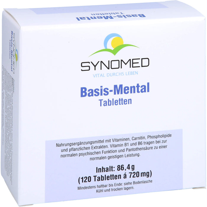 SYNOMED Basis-Mental Tabletten für  eine normale psychische Funktion, 120 pc Tablettes