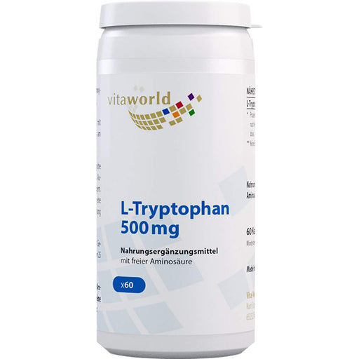 Vitaworld L-Tryptophan 500 mg Kapseln, 60 St. Kapseln