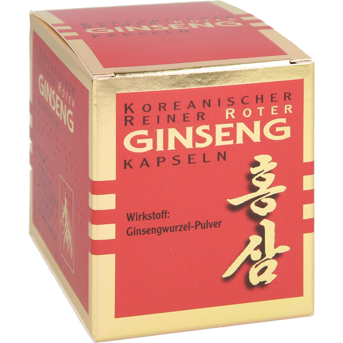 Koreanischer Reiner Roter Ginseng Wurzelpulv 300mg, 100 pcs. Capsules