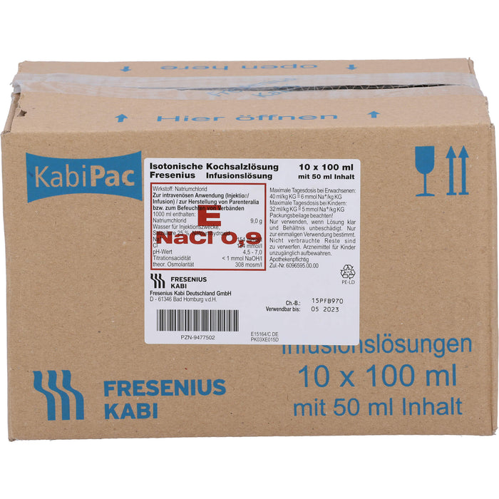 Fresenius Isotonische Kochsalzlösung 0,9% Injektionslösung, 10 St. Einzeldosisbehältnisse