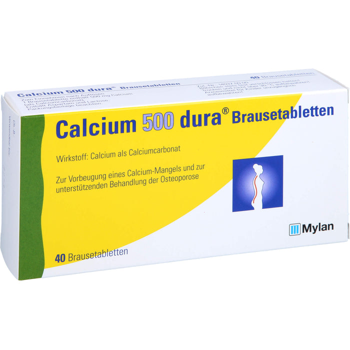 Dura Calcium 500 Brausetabletten, 40 St. Tabletten