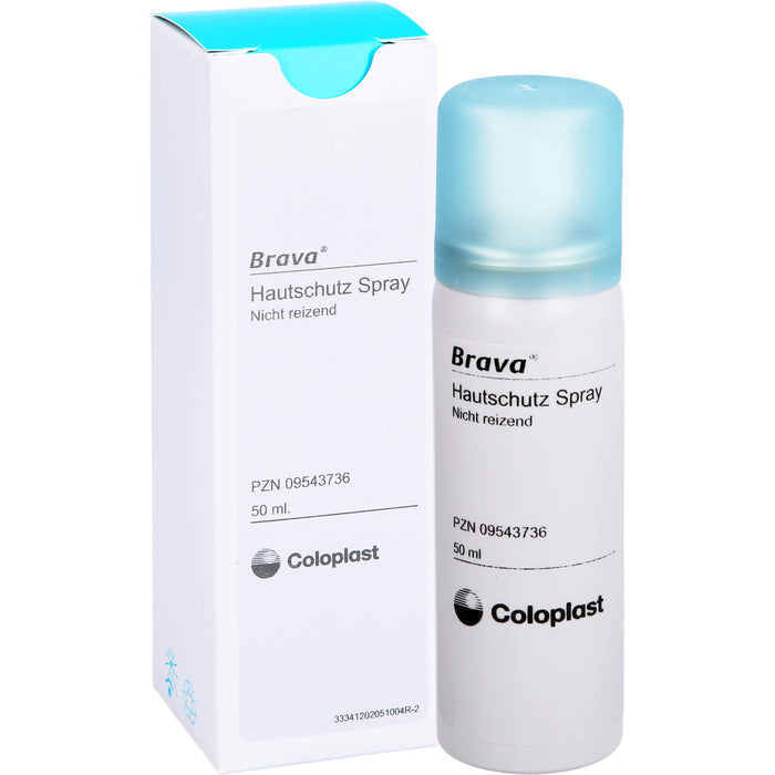 Brava Hautschutz-Spray zum Schutz der Haut vor Ausscheidungen und Haftmaterial, 50 ml Solution