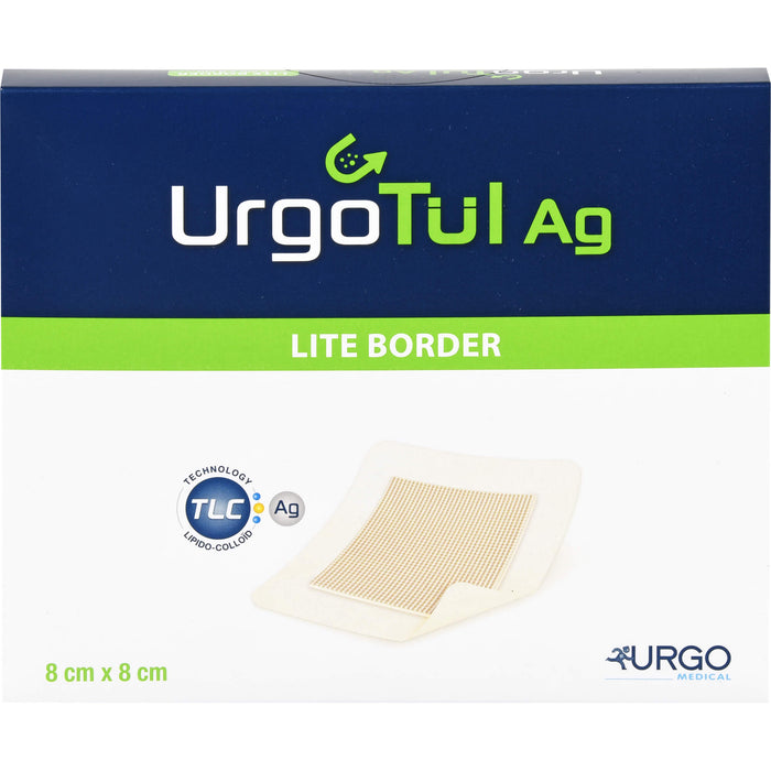 Urgotül Ag Lite Border, selbsthaft. Lipidokolloid-Wundauflage m. Silbersalz, 10 St VER