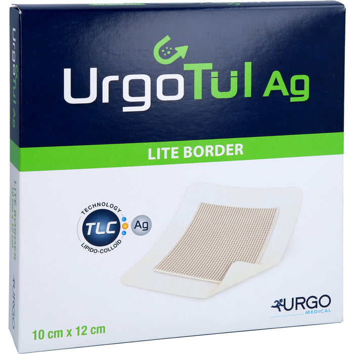 Urgotül® Ag Lite Border, selbsthaft. Lipidokolloid-Wundauflage m. Silbersalz, 10 St VER