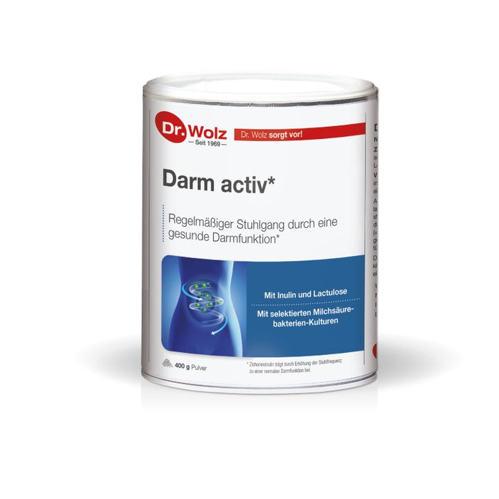 Dr. Wolz Darm activ Pulver für eine gesunde Darmfunktion, 400 g Pulver