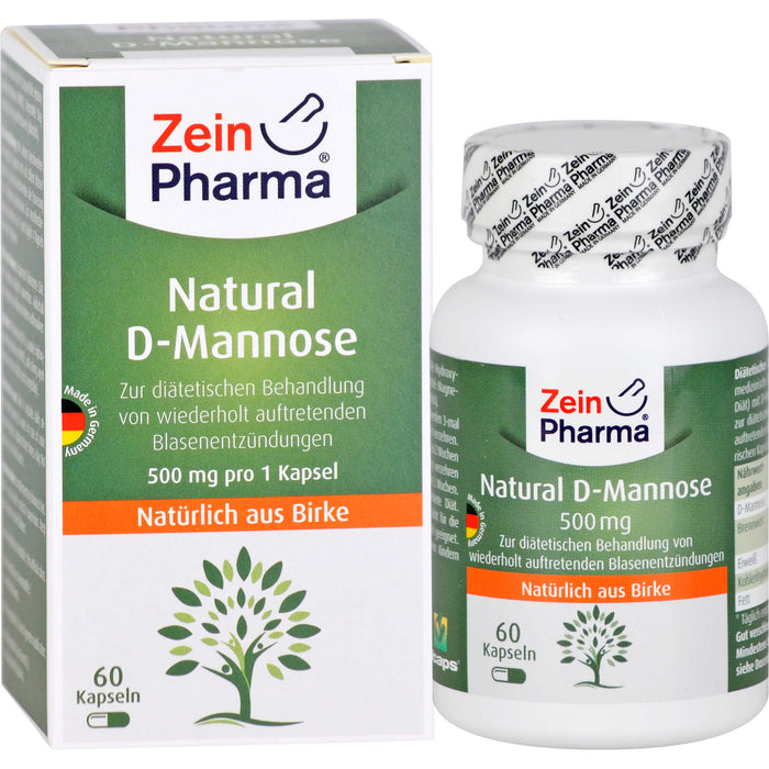 ZeinPharma Natural D-Mannose Kapseln, 60 pc Capsules