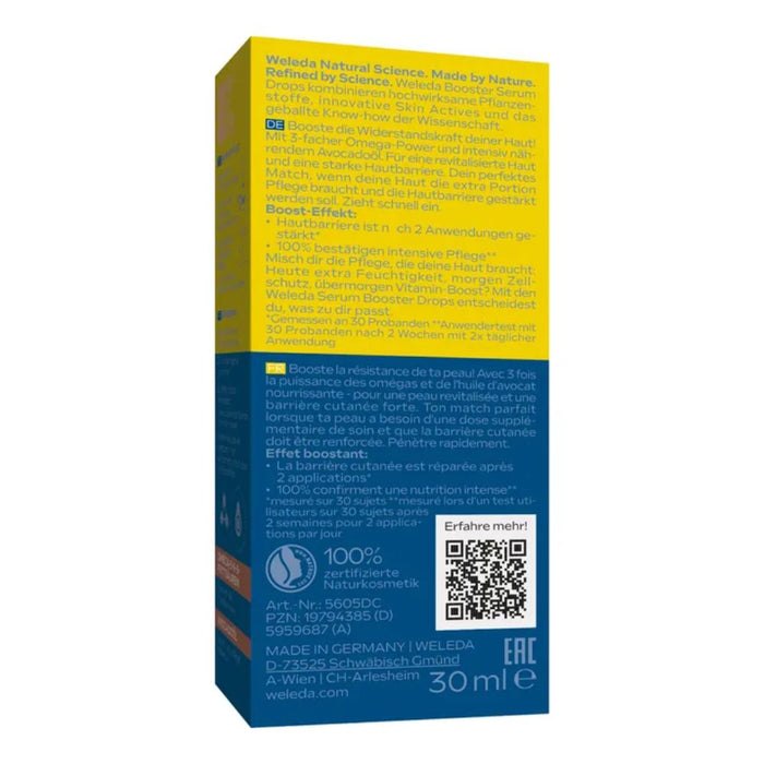 WELEDA Extra Rich Omega Serum Drops starke Hautbarriere und intensive Pflege, 30 ml Lösung