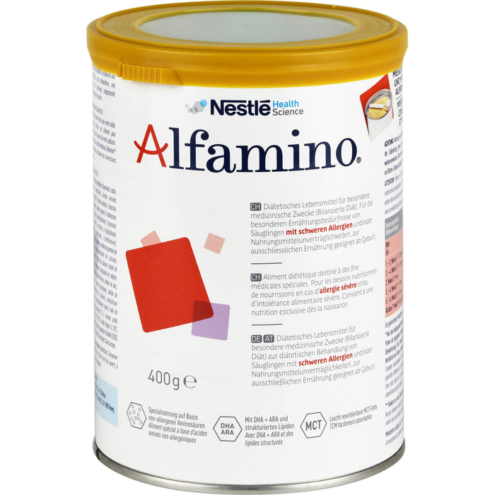 Alfamino Spezialnahrung auf Basis non-allergener Aminosäuren, 400 g Pulver