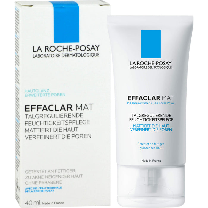 La Roche-Posay Effaclar Mat+ talgregulierende Feuchtigkeitspflege Creme, 40 ml Crème