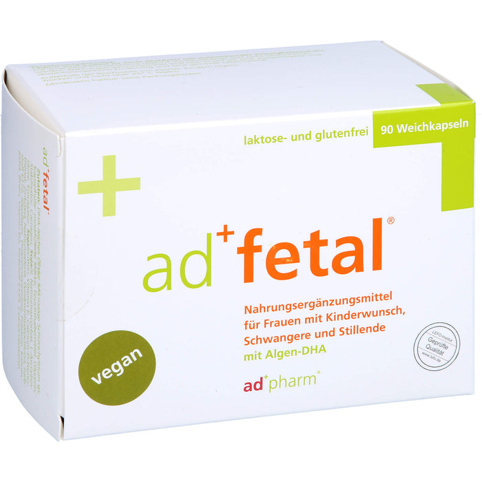 Adfetal Weichkapseln für Frauen mit Kinderwunsch, Schwangere und Stillende, 90 pc Capsules
