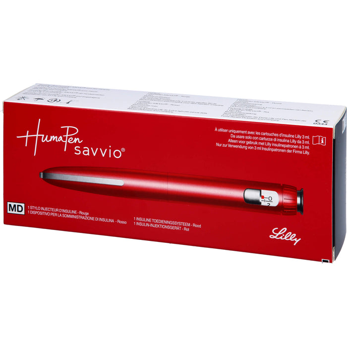 HumaPen Savvio Rot Insulin-Injektionsgerät, 1 pcs. Device